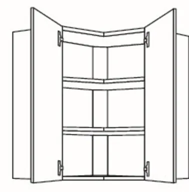 Meine Küche Wand-Eckschrank WE65-1