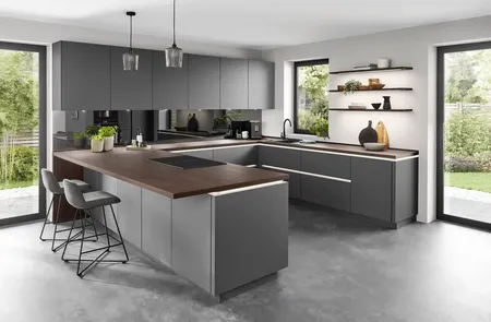 moderne u-kueche